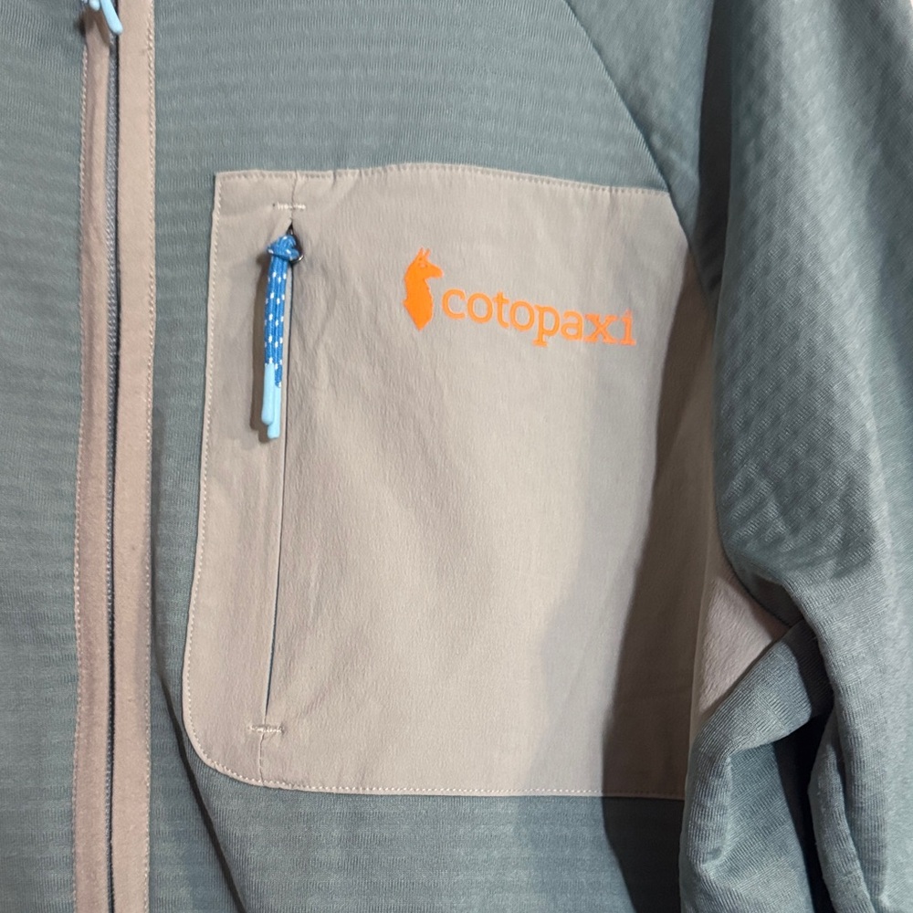 Cotopaxi Teal Performance Jacket with Orange Acce… - image 2